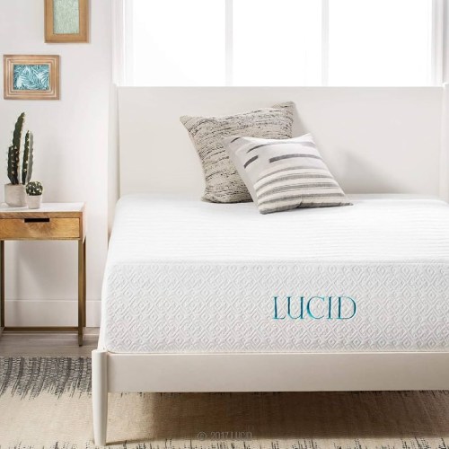 Lucid 14” Plush Memory Foam Mattress